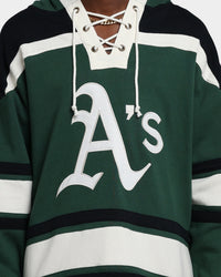 47 Brand Oakland Athletics Superior Lacer Hoodie Dark Green