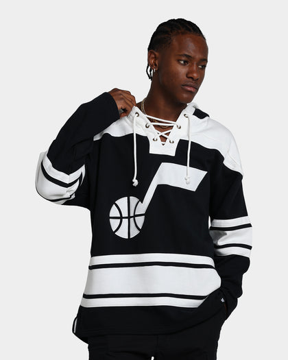 47 Brand Utah Jazz Superior Lacer Hoodie Jet Black