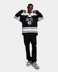 47 Brand Brooklyn Nets Superior Lacer Hoodie Jet Black