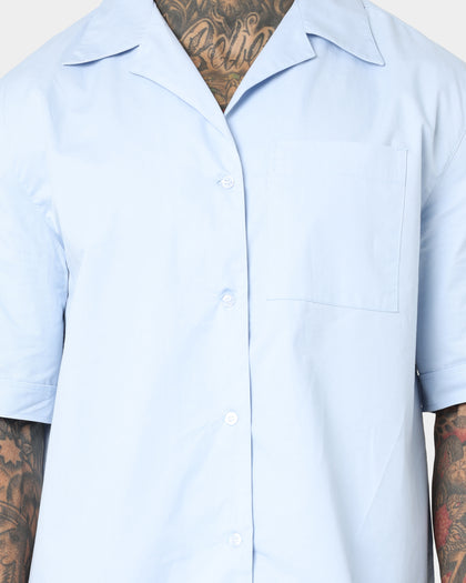 Saint Morta Kingpin Bowling Shirt Light Blue