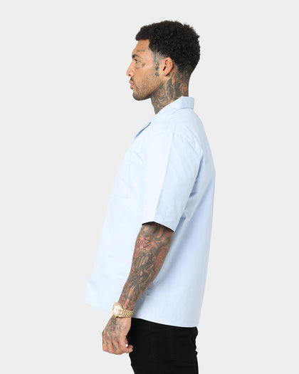 Saint Morta Kingpin Bowling Shirt Light Blue