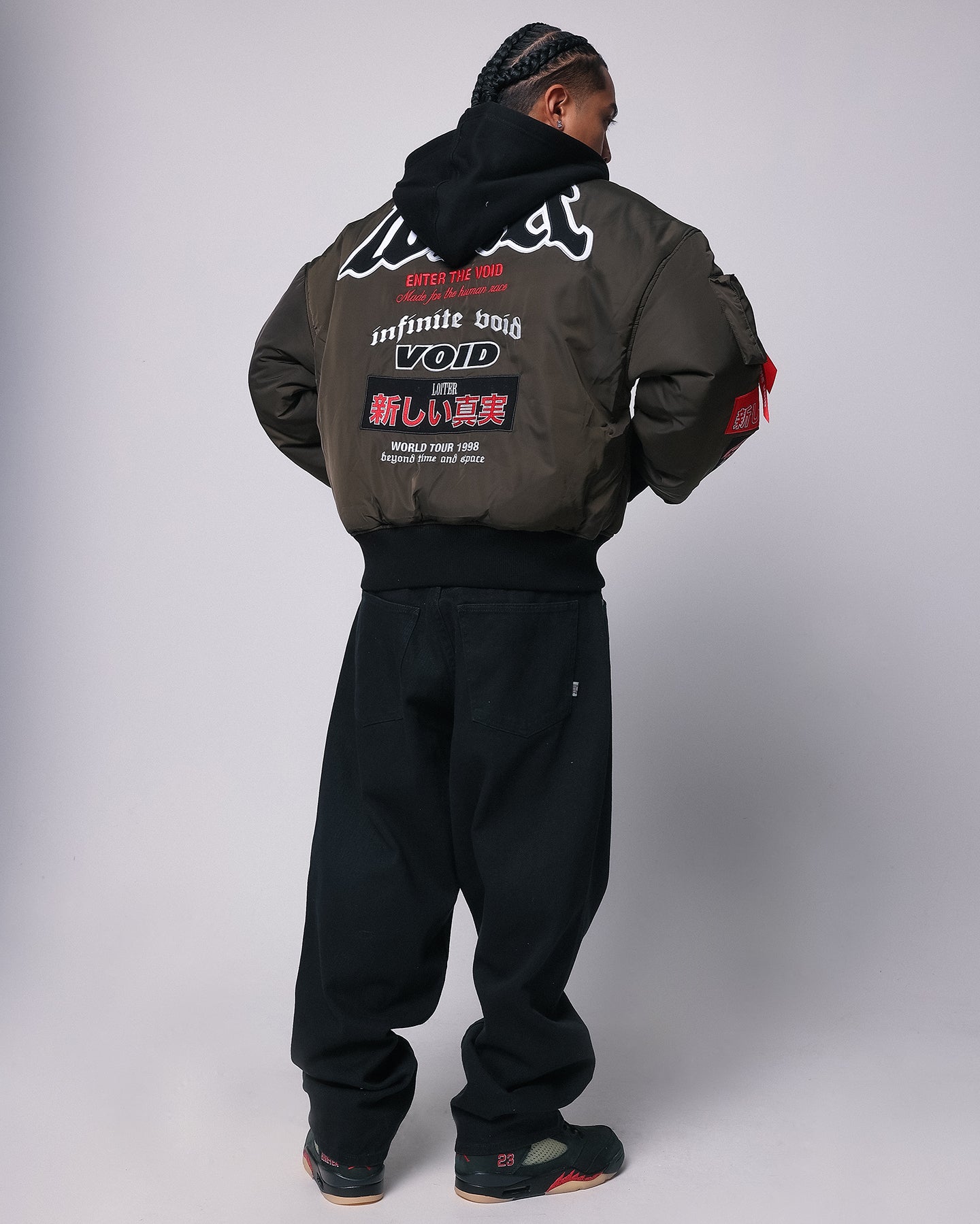 Loiter Void Bomber Jacket Green | Culture Kings US