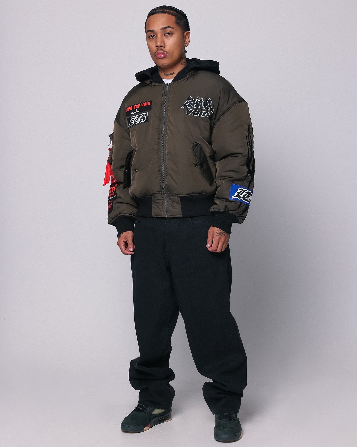Loiter Void Bomber Jacket Green | Culture Kings US