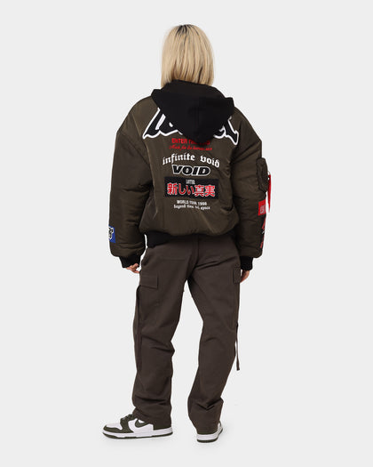 Loiter Void Bomber Jacket Green