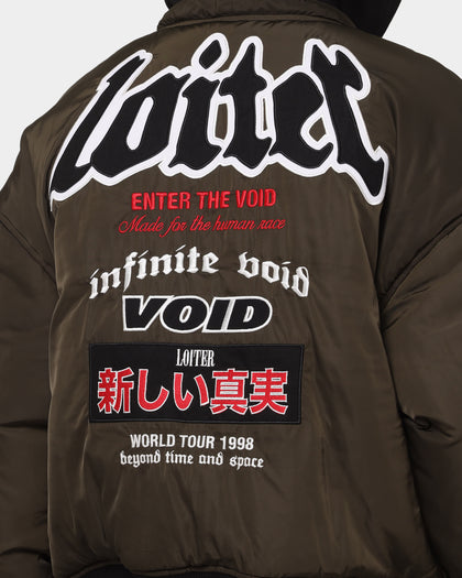 Loiter Void Bomber Jacket Green