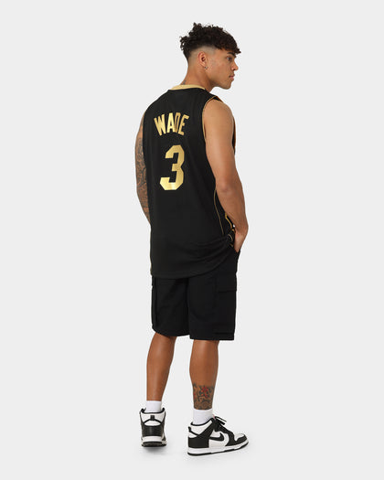 Mitchell & Ness Dwyane Wade Miami Heat Black Gold Swing Jersey Black/Gold