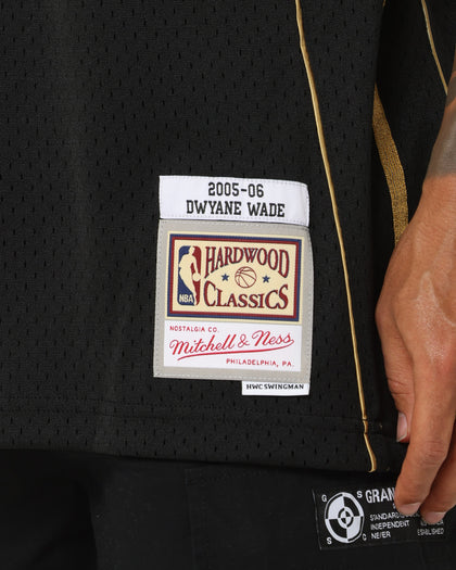Mitchell & Ness Dwyane Wade Miami Heat Black Gold Swing Jersey Black/Gold