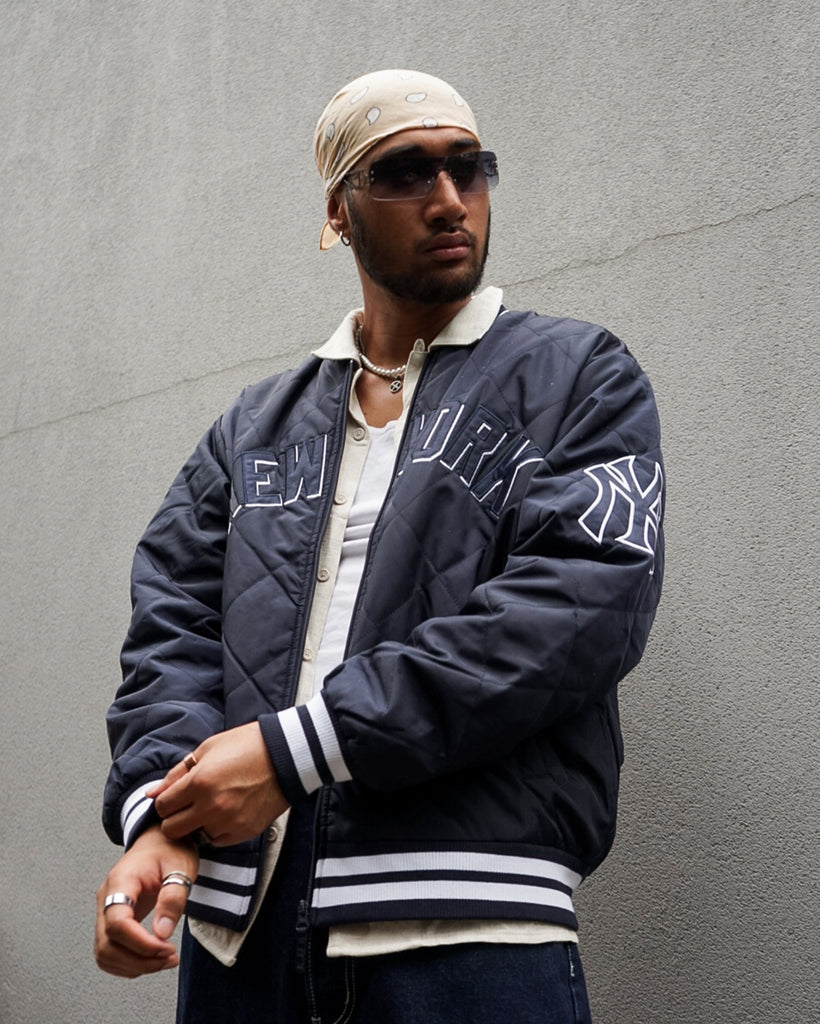 Majestic Athletic New York Yankees Tonals Quilted Varsity Jacket