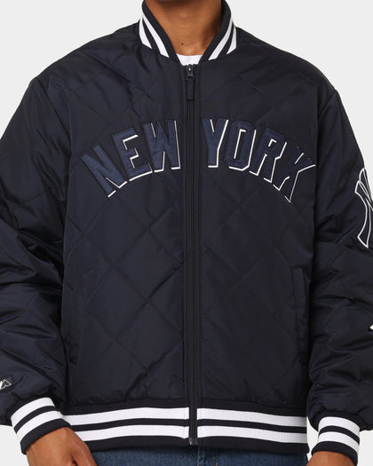 Majestic Athletic New York Yankees Tonals Quilted Varsity Jacket True Navy