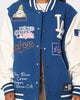Majestic Athletic Los Angeles Dodgers Multi Hit Varsity Jacket Royal