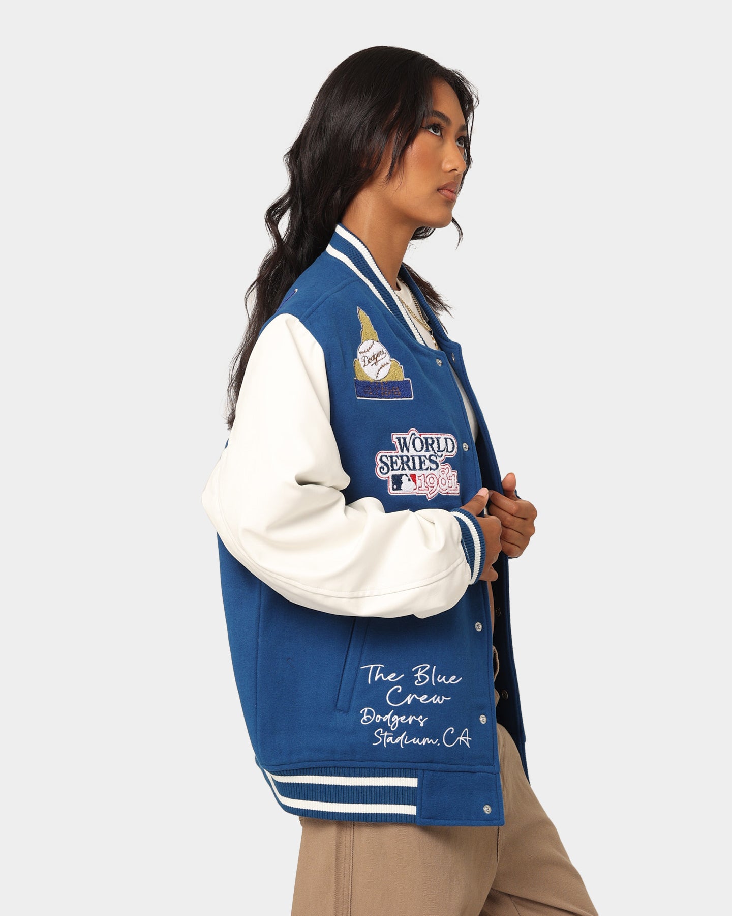 Majestic Athletic Los Angeles Dodgers Multi Hit Varsity Jacket