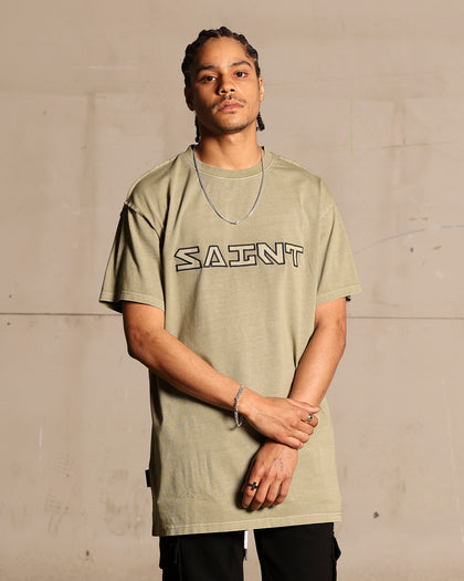 Saint Morta Scripture Lafayette T-Shirt Vinatge Khaki