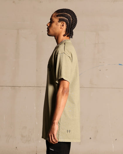 Saint Morta Scripture Lafayette T-Shirt Vinatge Khaki