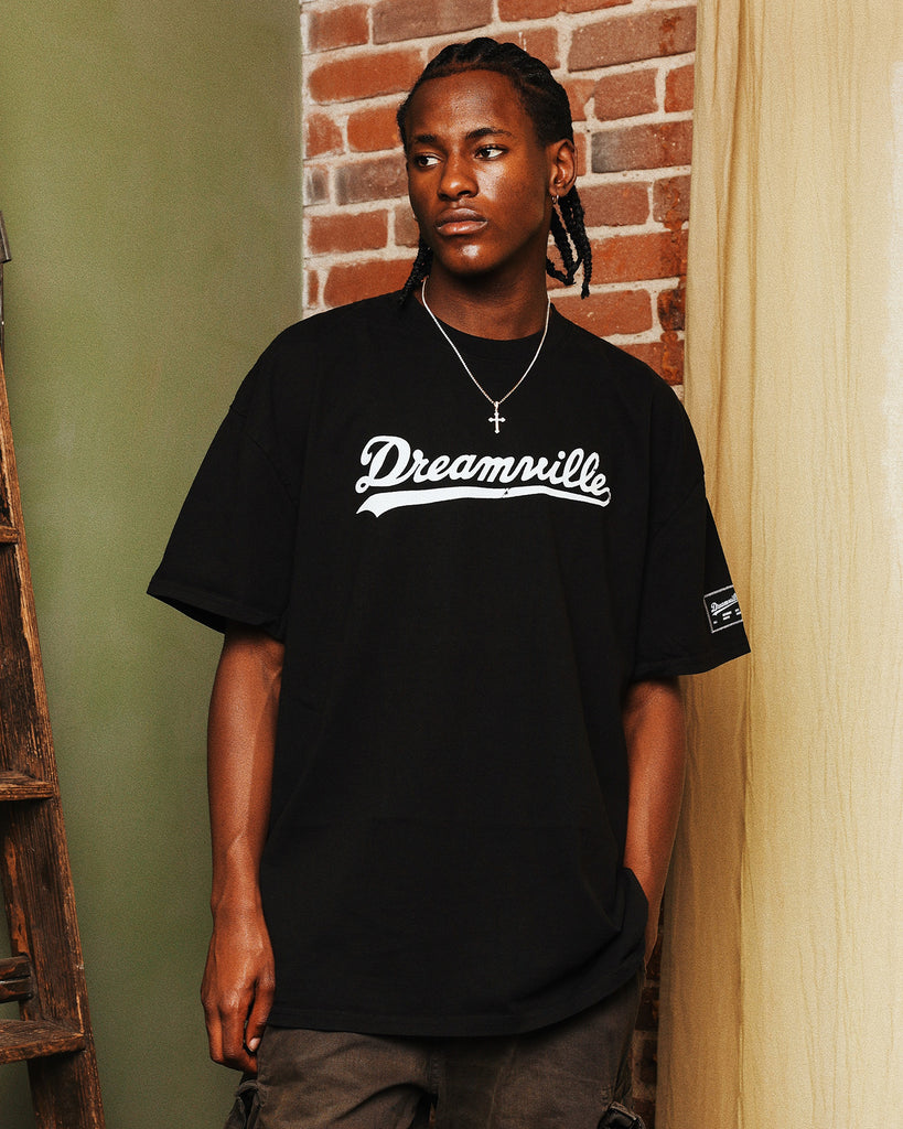 Dreamville Dreamville Logo Vintage T-Shirt Black | Culture Kings US