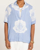 Carre Rose Bunch Button Up Shirt Light Blue
