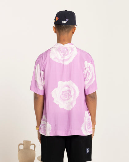 Carré Rose Bunch Button Up Shirt Pastel Purple