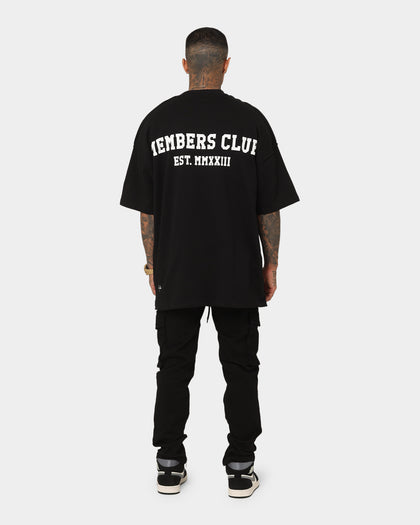 Saint Morta Members Club Boxy T-Shirt Black/Blue