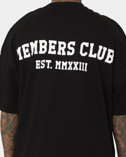 Saint Morta Members Club Boxy T-Shirt Black/Blue