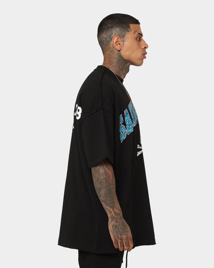 Saint Morta Members Club Boxy T-Shirt Black/Blue