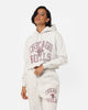 Mitchell & Ness Women's Chicago Bulls Arch Logo Crop Hoodie White Marle
