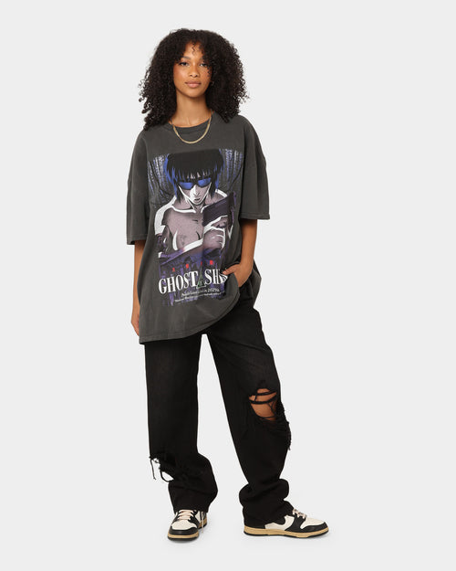 Goat Crew X Ghost In The Shell GITS Poster Heavyweight Vintage T-Shirt Vintage Black