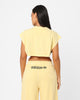 Adidas Women's Must Crop T-Shirt Almost Yellow