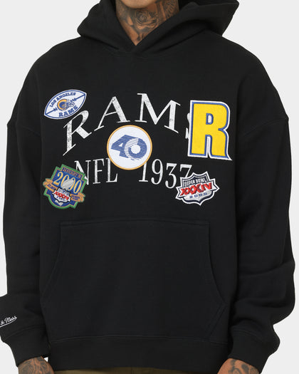 Mitchell & Ness Los Angeles Rams Touchline Hoodie Faded Black