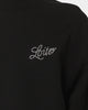 Loiter Spider Rhinestone Crewneck Black