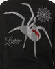 Loiter Spider Rhinestone Crewneck Black