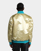 Mitchell & Ness Charlotte Hornets Fashion Lightweight Satin Jacket Light Gold