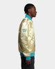 Mitchell & Ness Charlotte Hornets Fashion Lightweight Satin Jacket Light Gold