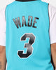 Mitchell & Ness Dwyane Wade Miami Heat Neon Tropical Swing Jersey Neon Blue