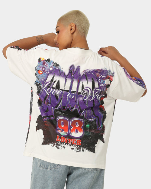 Loiter Interceptor Vintage T-Shirt Off White