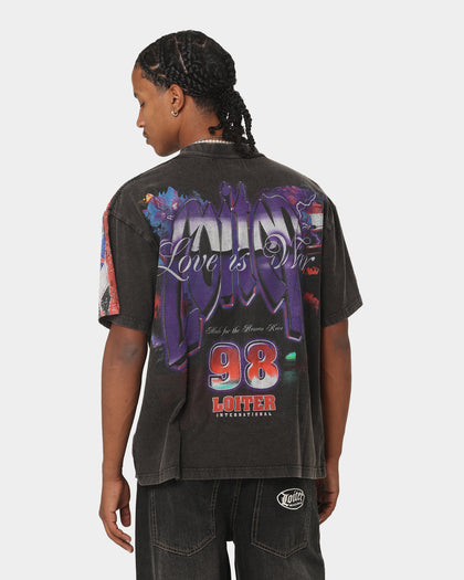 Loiter Interceptor Vintage T-Shirt Vintage Black