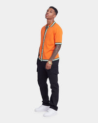 XXIII Diego Button Up Shirt Orange/Green