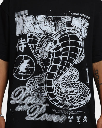 Rats Get Fat King Kobra T-Shirt Black