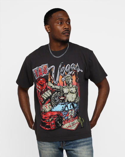 Goat Crew Dice Roll T-Shirt Black Wash