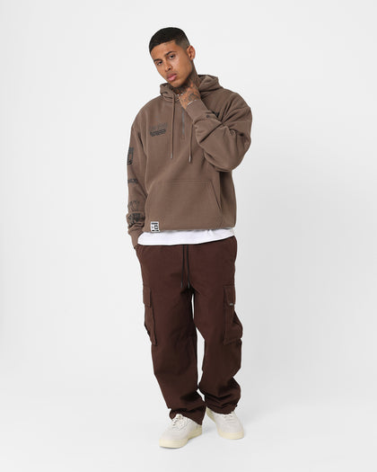 New Era Las Vegas Raiders 1/4 Zip Hoodie Brown