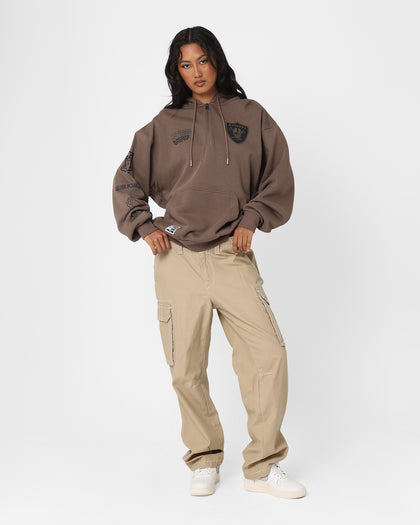 New Era Las Vegas Raiders 1/4 Zip Hoodie Brown