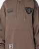 New Era Las Vegas Raiders 1/4 Zip Hoodie Brown