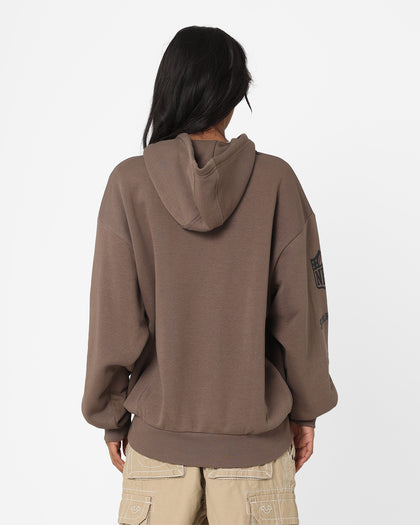 New Era Las Vegas Raiders 1/4 Zip Hoodie Brown