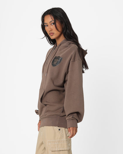 New Era Las Vegas Raiders 1/4 Zip Hoodie Brown