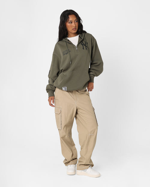 New Era New York Yankees 1/4 Zip Hoodie Green