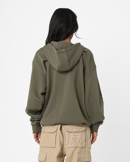 New Era New York Yankees 1/4 Zip Hoodie Green