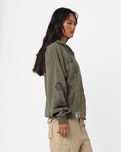 New Era New York Yankees 1/4 Zip Hoodie Green