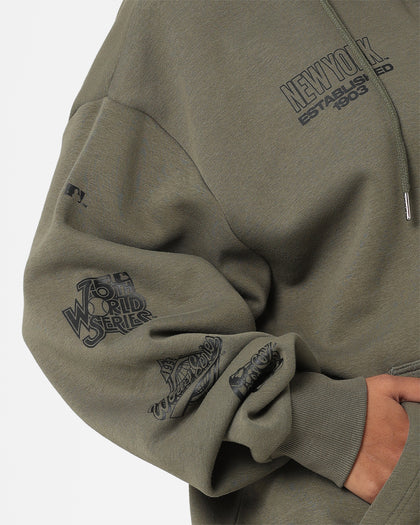 New Era New York Yankees 1/4 Zip Hoodie Green