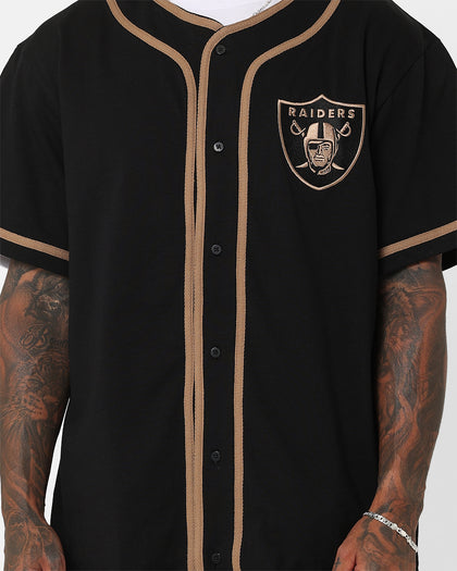 New Era Las Vegas Raiders Button Up T-Shirt Black