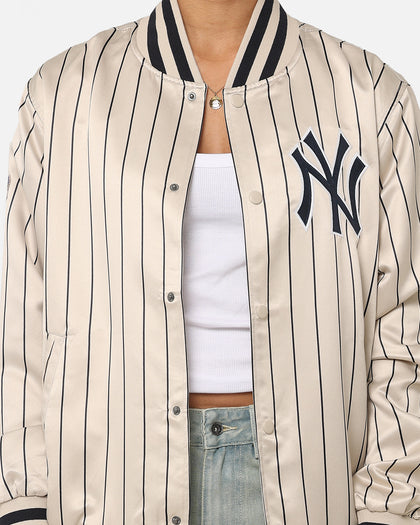 New Era New York Yankees Varsity Jacket Light Beige
