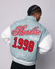 Loiter Paradise Varsity Jacket Light Blue