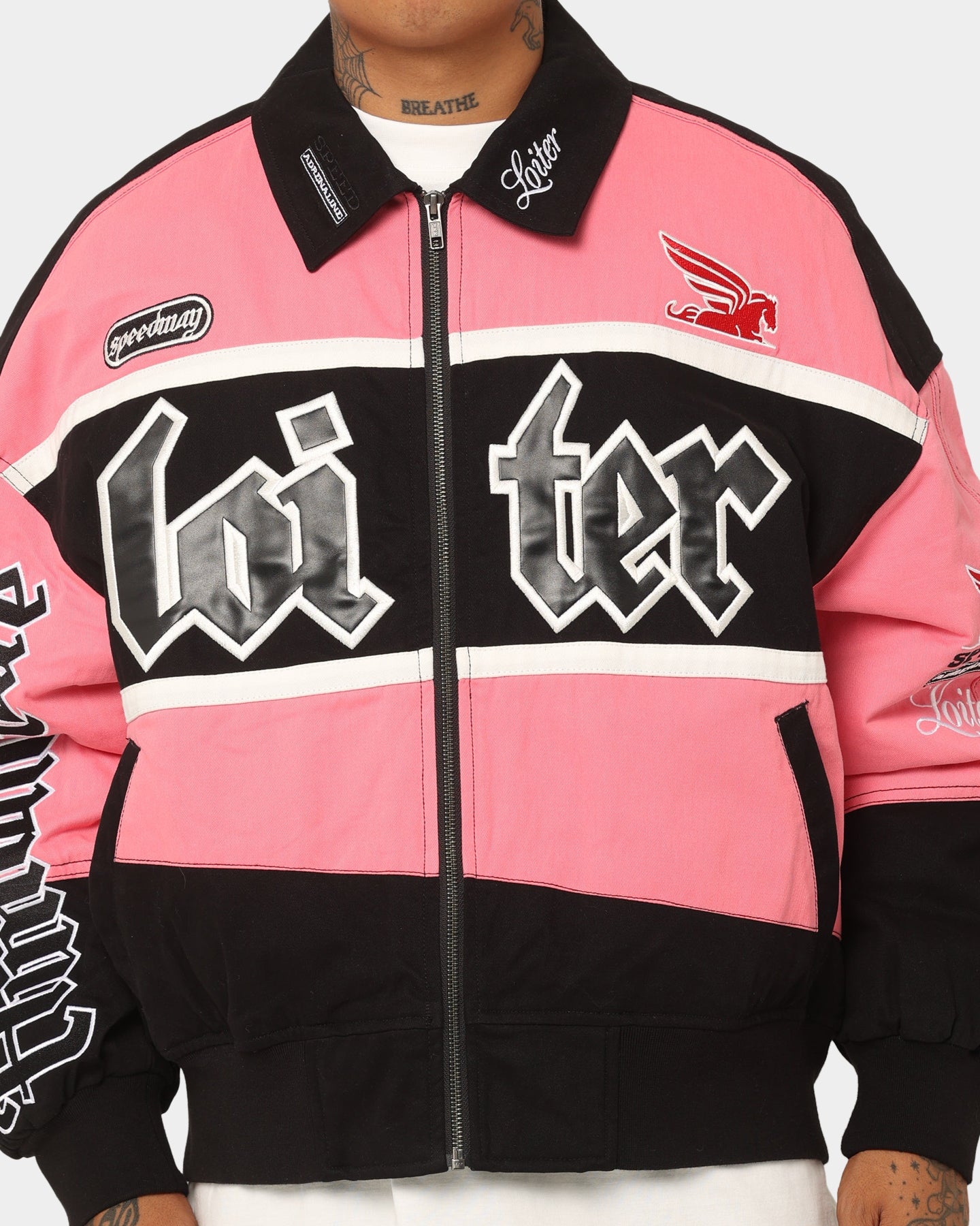 KDS RACING TEAM ライダースジャケットピンク/ブラック　Mサイズ Loiter Drift Circuit Jacket Pink/Black | Culture Kings US